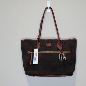 Like New Dooney and Bourke Brown Suede Tote/Handbag